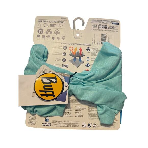 BUFF Coolnet UV+ Multifunctional Active Cooling Headwear UPF 50 POOL - Picture 2 of 2